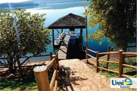 Aldeia Do Lago C204- Com Cozinha , Churrasqueira E Bebidas Liberadas No Parque Aquatico, Internet Banda Larga, Ponto Recarga De Carro Eletrico Caldas Novas Luaran gambar
